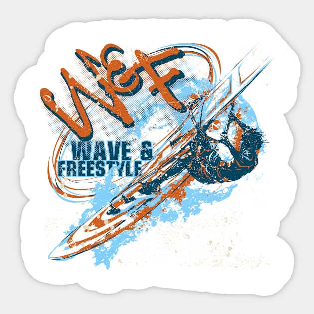 Wave and Freestyle Surfing Sticker by The Lucid Frog